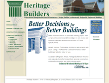 Tablet Screenshot of heritagebuilders.net